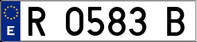 Trailer License Plate
